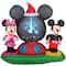 6ft. Panoramic Projection Airblown® Inflatable Disney Mickey & Minnie Christmas Scene